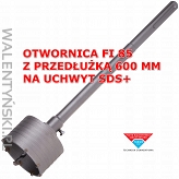 Otwornica Fi 85 z przedłużką 600 mm na SDS+