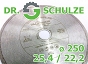 TARCZA DIAMENTOWA FL-S Fi 250 / 25.4 i 22.2 DR. SCHULZE GLAZURA CERAMIKA KAMIEŃ, FL S
