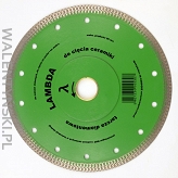 TARCZA DIAMENTOWA LAMBDA Fi 230 / 25,4/22.2 MM DO GRESU I MAT. TWARDYCH, IN CORPORE nr kat. 14545