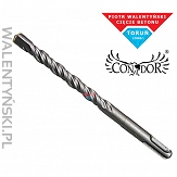 WIERTŁO SDS PLUS Fi 22 mm x 600 mm z podwójną spiralą, do betonu i kamienia